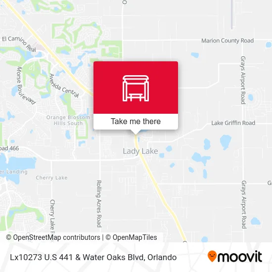 Mapa de Lx10273 U.S 441 & Water Oaks Blvd