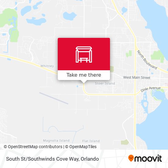 South St/Southwinds Cove Way map