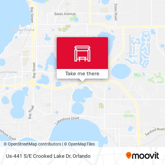 Us-441 S/E Crooked Lake Dr map