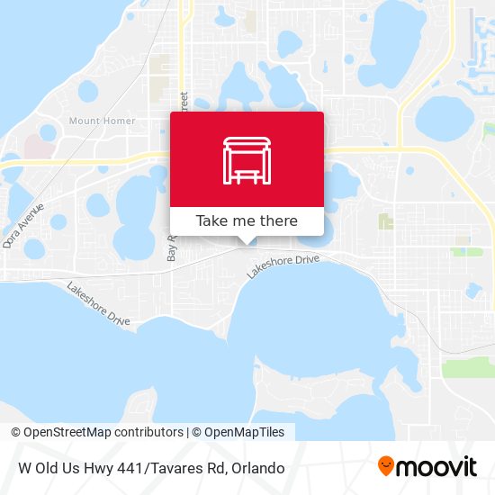 W Old Us Hwy 441/Tavares Rd map