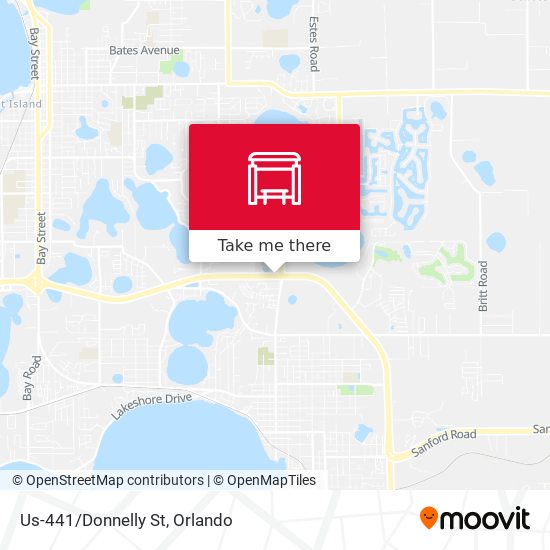 Us-441/Donnelly St map