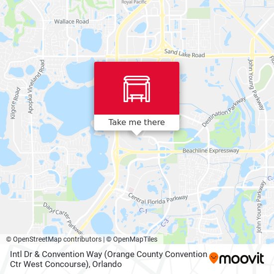 Mapa de Intl Dr & Convention Way (Orange County Convention Ctr West Concourse)