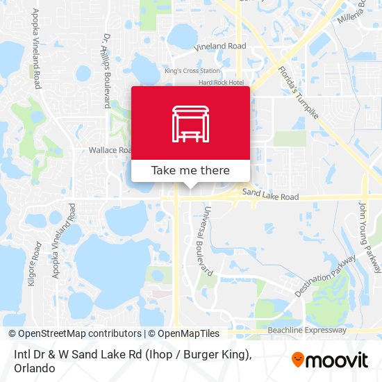 Mapa de Intl Dr & W Sand Lake Rd (Ihop / Burger King)