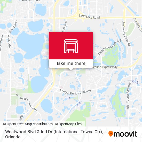 Westwood Blvd & Intl Dr (International Towne Ctr) map