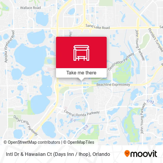 Mapa de Intl Dr & Hawaiian Ct (Days Inn / Ihop)