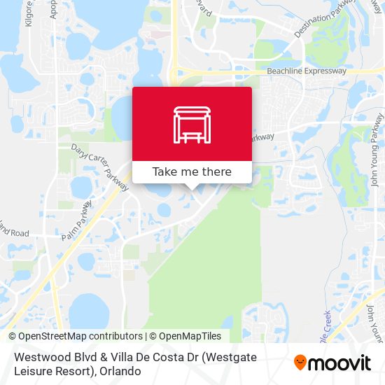 Mapa de Westwood Blvd & Villa De Costa Dr (Westgate Leisure Resort)