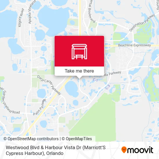 Mapa de Westwood Blvd & Harbour Vista Dr (Marriott’S Cypress Harbour)