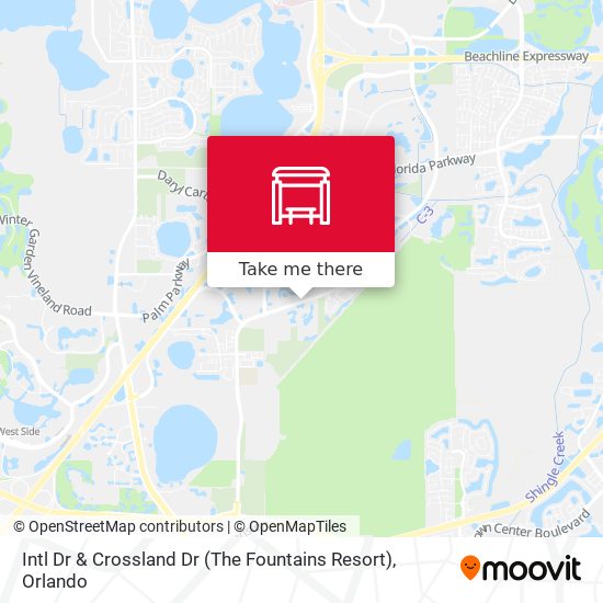 Intl Dr & Crossland Dr (The Fountains Resort) map