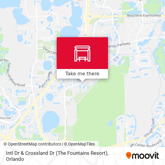 Mapa de Intl Dr & Crossland Dr (The Fountains Resort)