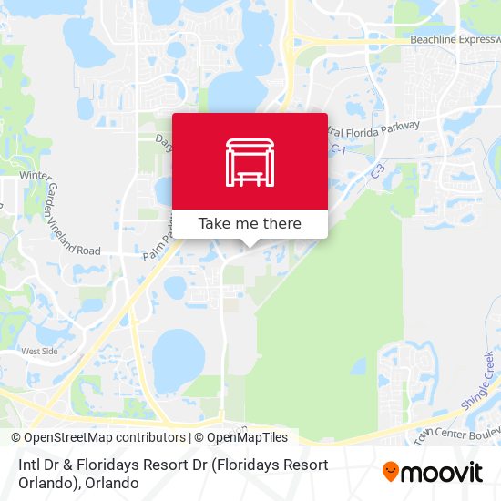 Mapa de Intl Dr & Floridays Resort Dr (Floridays Resort Orlando)