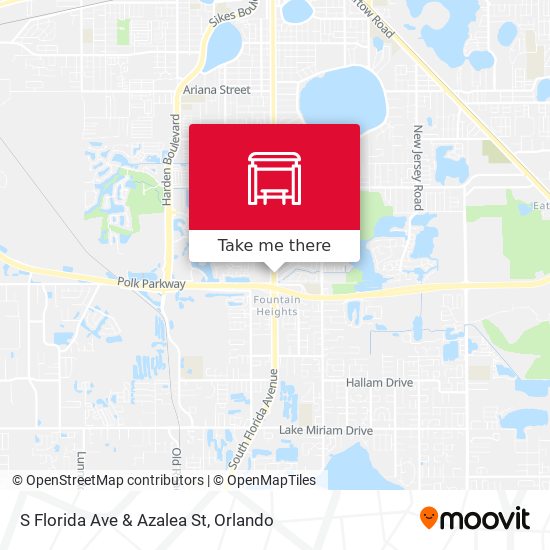S Florida Ave & Azalea St map