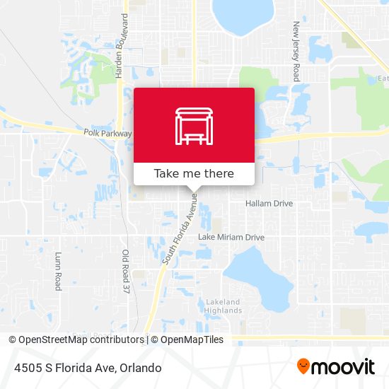 Mapa de 4505 S Florida Ave