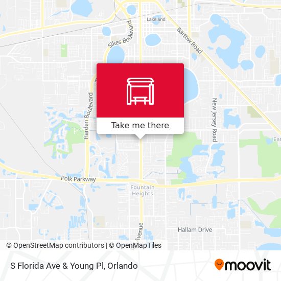 S Florida Ave & Young Pl map