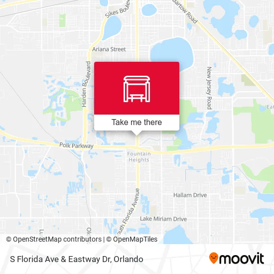 S Florida Ave & Eastway Dr map