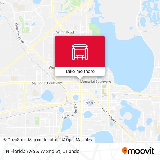 Mapa de N Florida Ave & W 2nd St