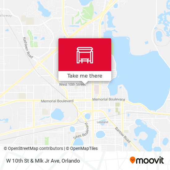 Mapa de W 10th St & Mlk Jr Ave