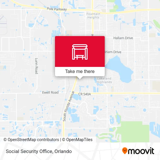 Social Security Office map