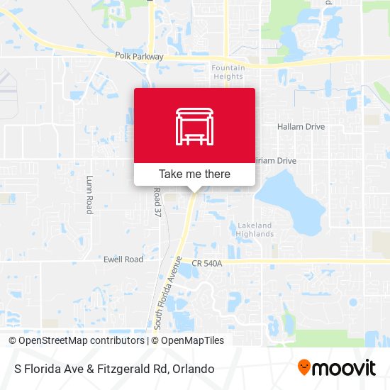 S Florida Ave & Fitzgerald Rd map