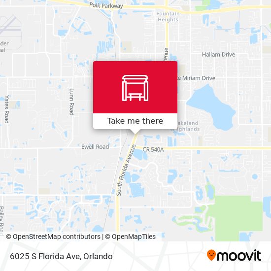 Mapa de 6025 S Florida Ave