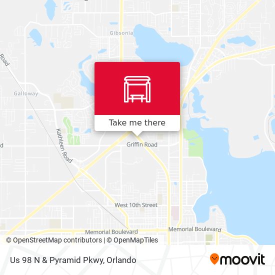 Us 98 N & Pyramid Pkwy map