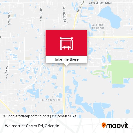 Walmart at Carter Rd map