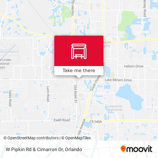 Mapa de W Pipkin Rd & Cimarron Dr
