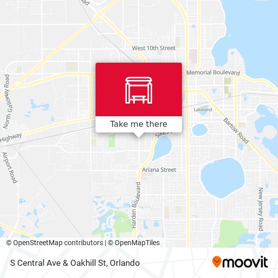 S Central Ave & Oakhill St map