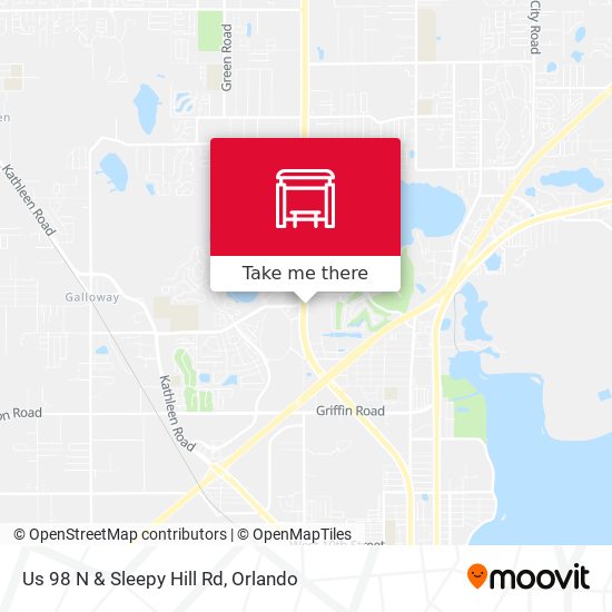 Us 98 N & Sleepy Hill Rd map