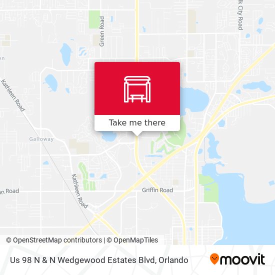 Us 98 N & N Wedgewood Estates Blvd map