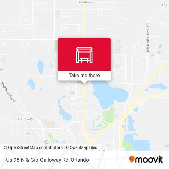 Us 98 N & Gib-Galloway Rd map