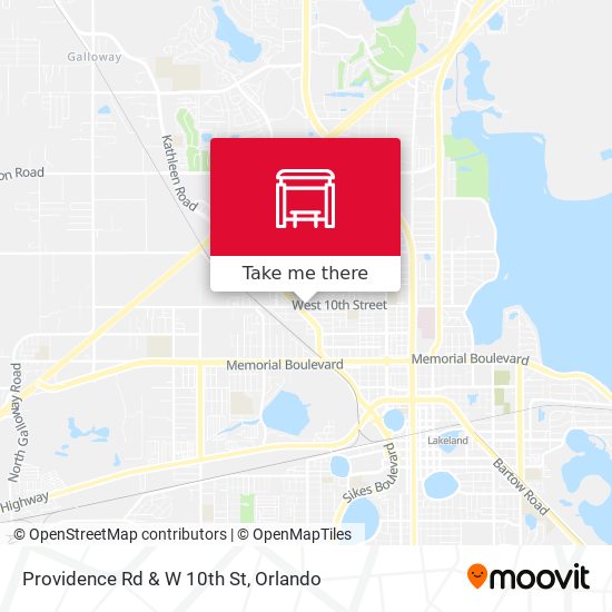 Providence Rd & W 10th St map