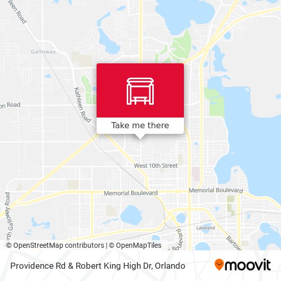 Providence Rd & Robert King High Dr map