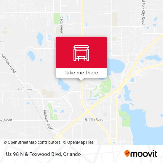 Us 98 N & Foxwood Blvd map