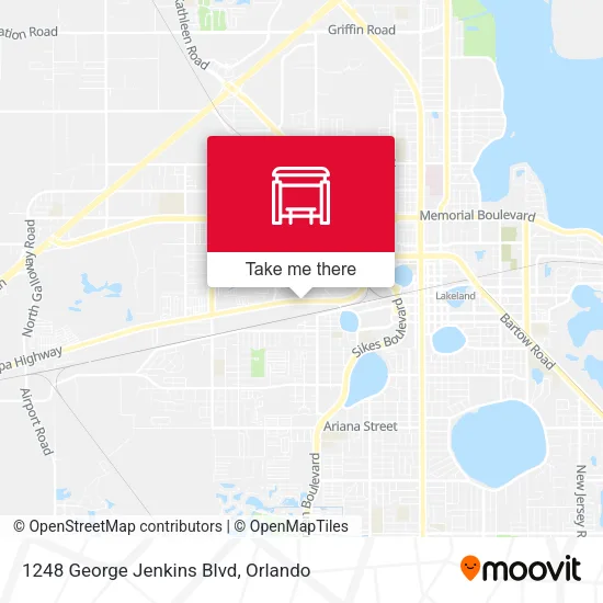 Mapa de 1248 George Jenkins Blvd