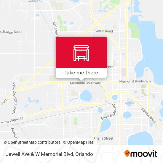 Jewell Ave & W Memorial Blvd map
