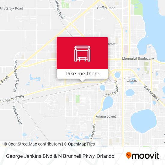 Mapa de George Jenkins Blvd & N Brunnell Pkwy