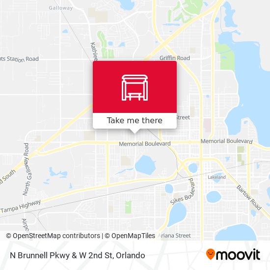 N Brunnell Pkwy & W 2nd St map