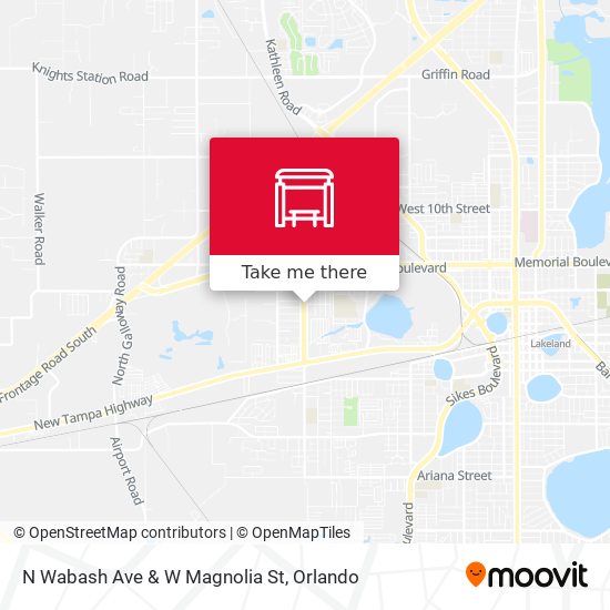 N Wabash Ave & W Magnolia St map