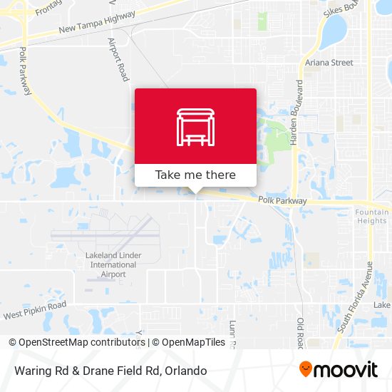 Waring Rd & Drane Field Rd map