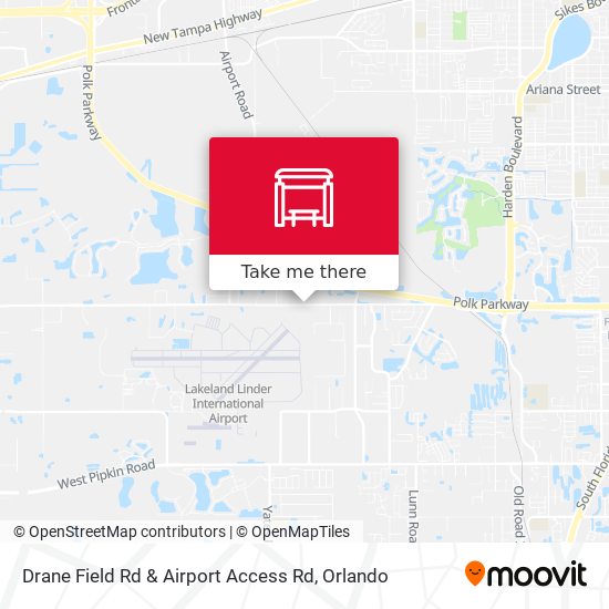 Drane Field Rd & Airport Access Rd map