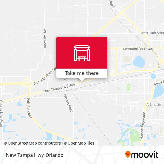 New Tampa Hwy map