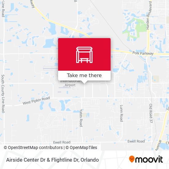 Airside Center Dr & Flightline Dr map