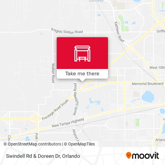 Swindell Rd & Doreen Dr map