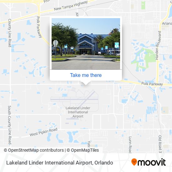 Lakeland Linder International Airport map