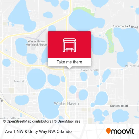 Ave T NW & Unity Way NW map