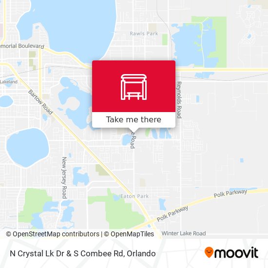 N Crystal Lk Dr & S Combee Rd map