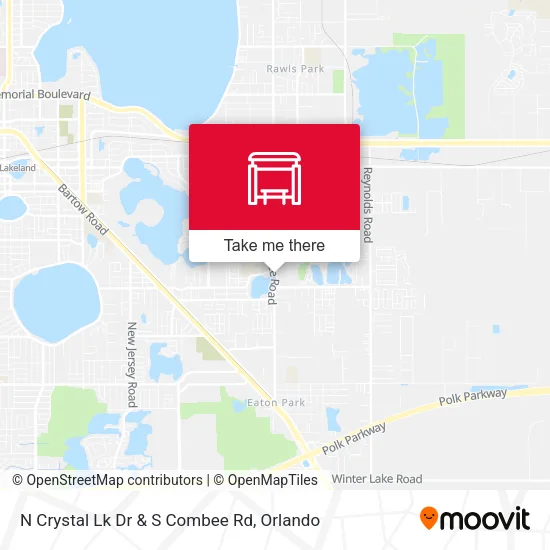 N Crystal Lk Dr & S Combee Rd map