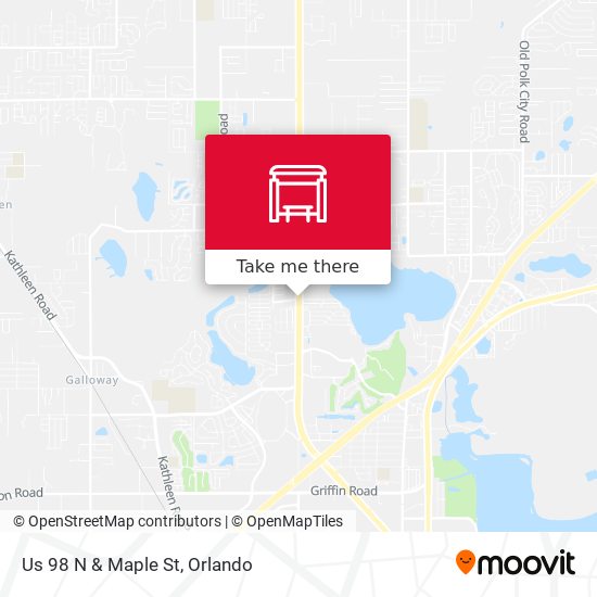 Us 98 N & Maple St map