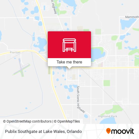 Mapa de Publix Southgate at Lake Wales