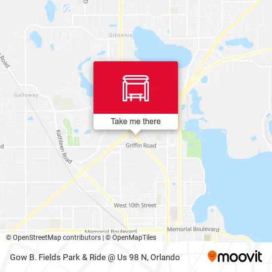 Gow B. Fields Park & Ride @ Us 98 N map